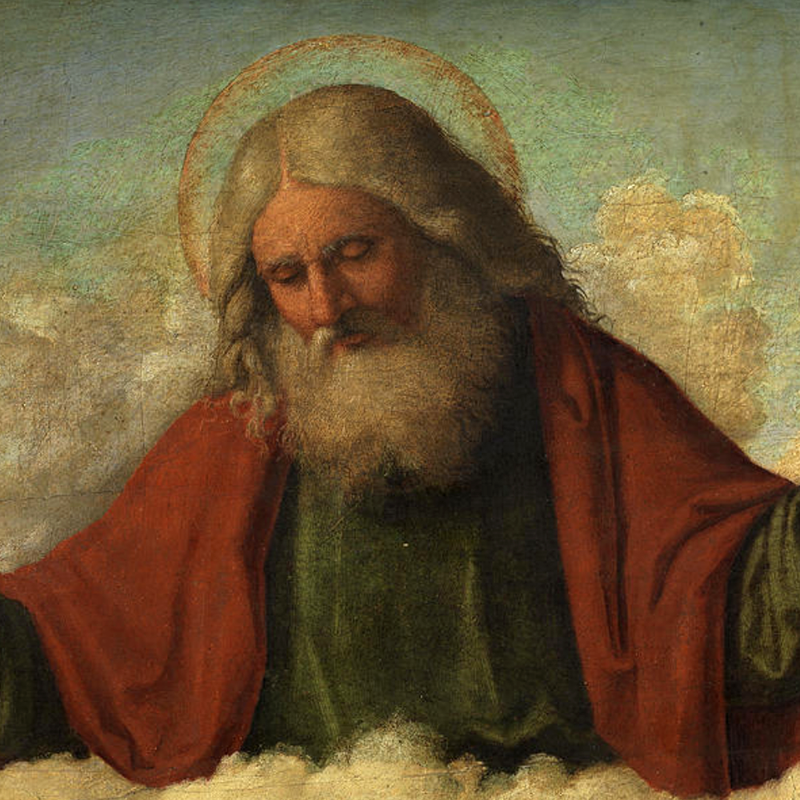 God the Father, enthroned in clouds